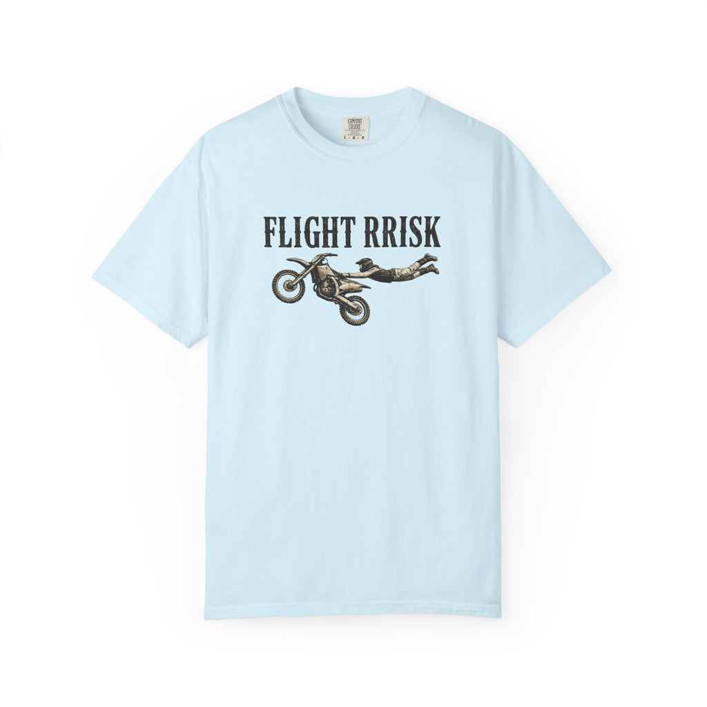 Flight Risk Motorcycle T-Shirt — Stunt Rider Graphic Tee