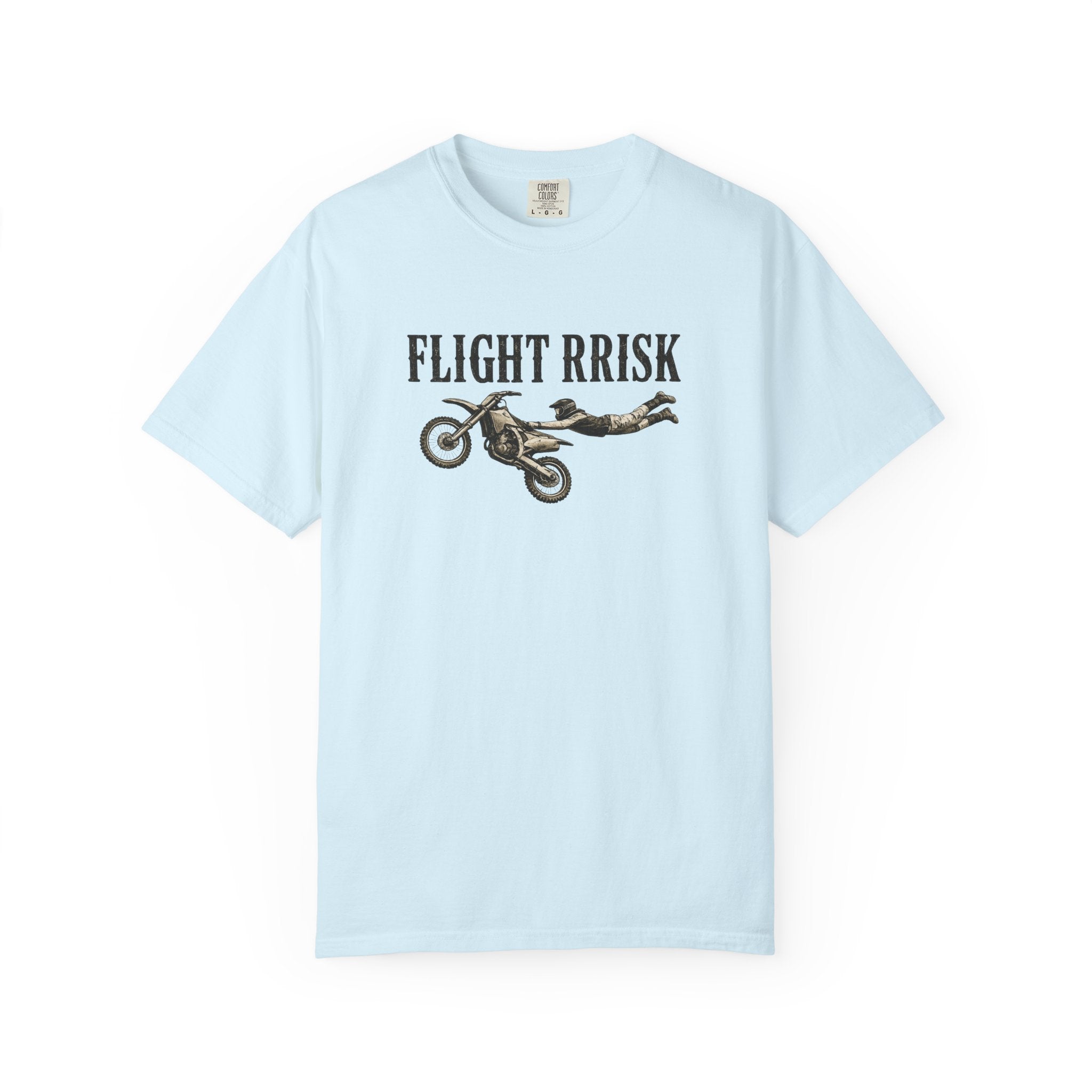 Flight Risk Motorcycle T-Shirt — Stunt Rider Graphic Tee
