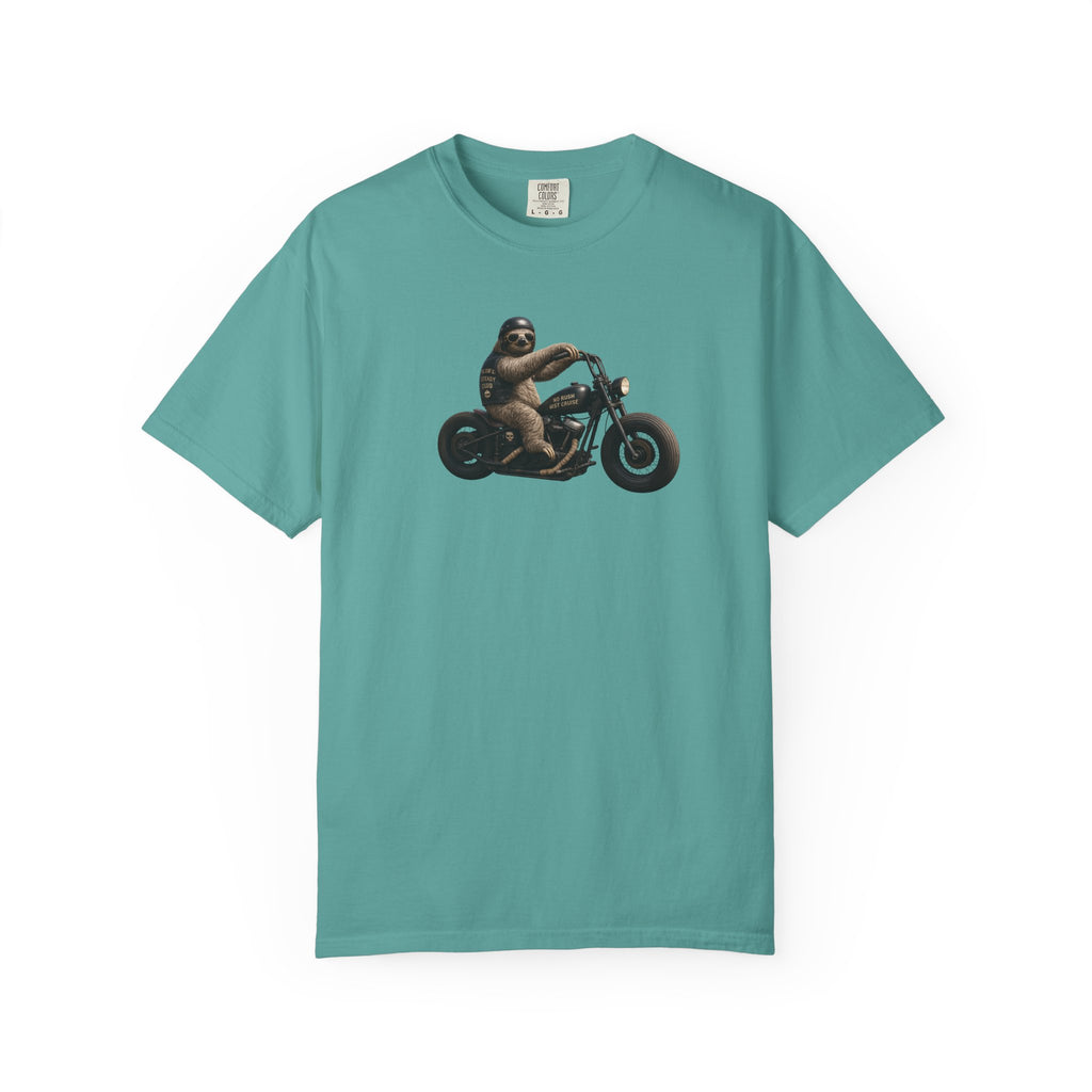 Motorcycle Sloth T-Shirt — Funny Biker Animal Tee