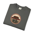 Vintage Camera & Pagoda T-Shirt — Retro Travel Photography Tee