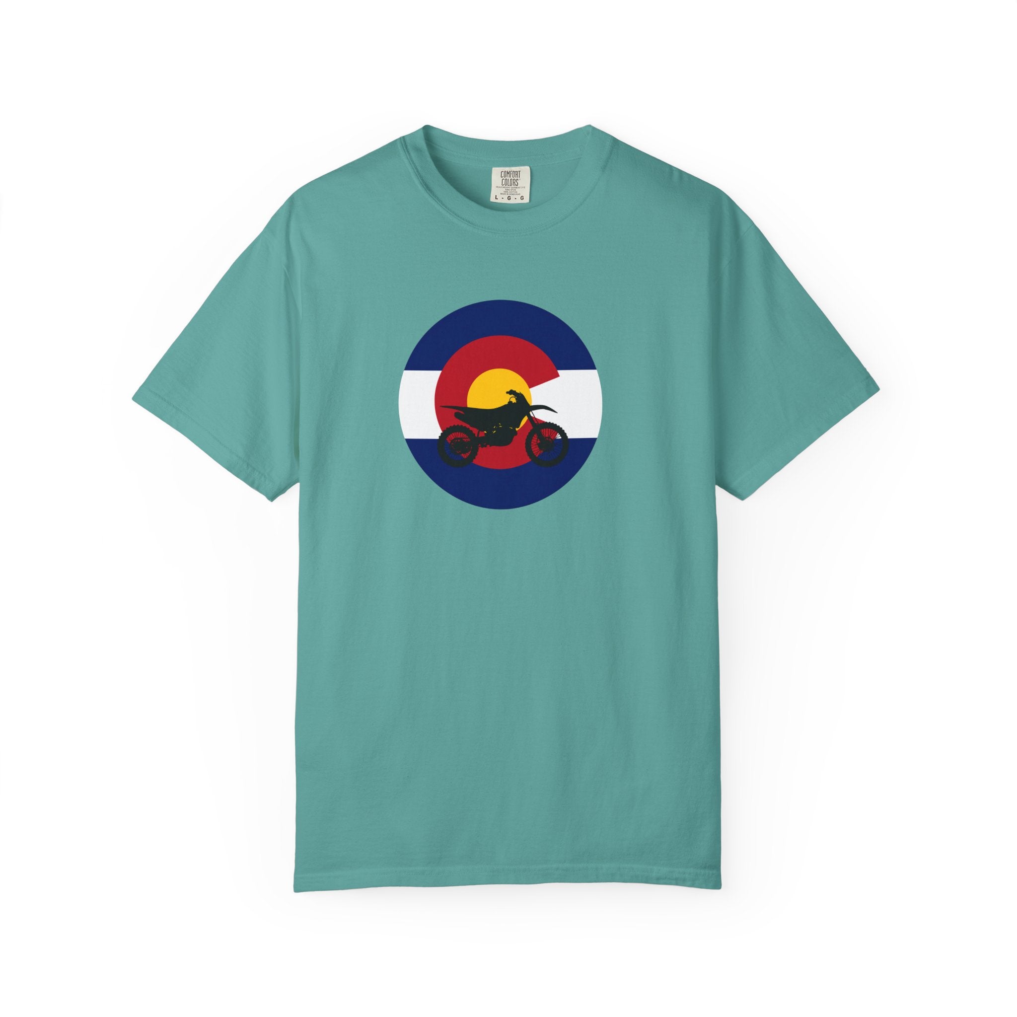 Copy of Motorcycle Sunset T-Shirt — Retro Colorado Circle Rider Tee