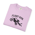 Flight Risk Motorcycle T-Shirt — Stunt Rider Graphic Tee