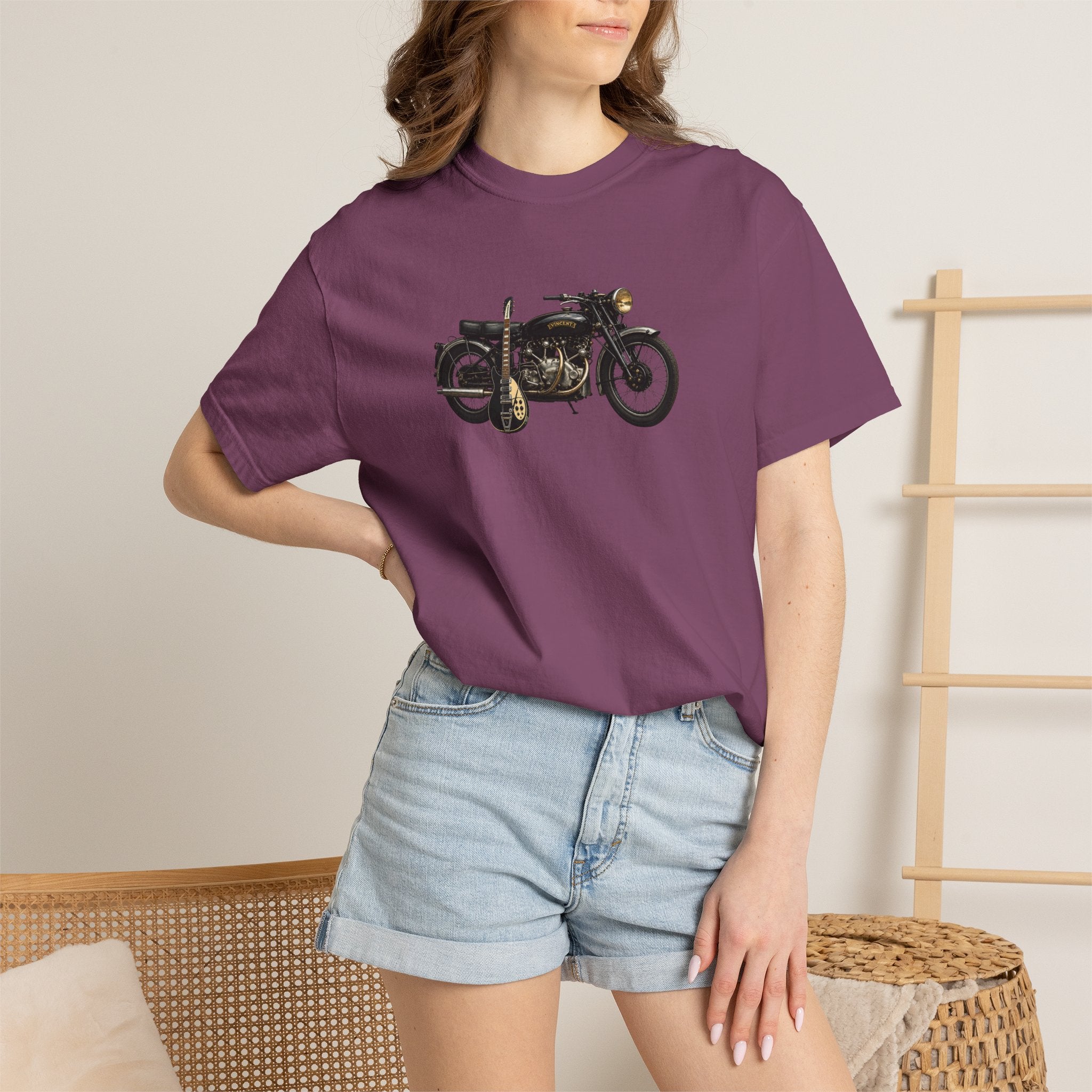 Vintage Motorcycle T-Shirt — Retro Classic Bike Graphic Tee