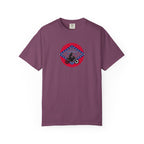 Copy of Arkansas Motorcycle Rider Graphic T-Shirt — State Flag Circle Design