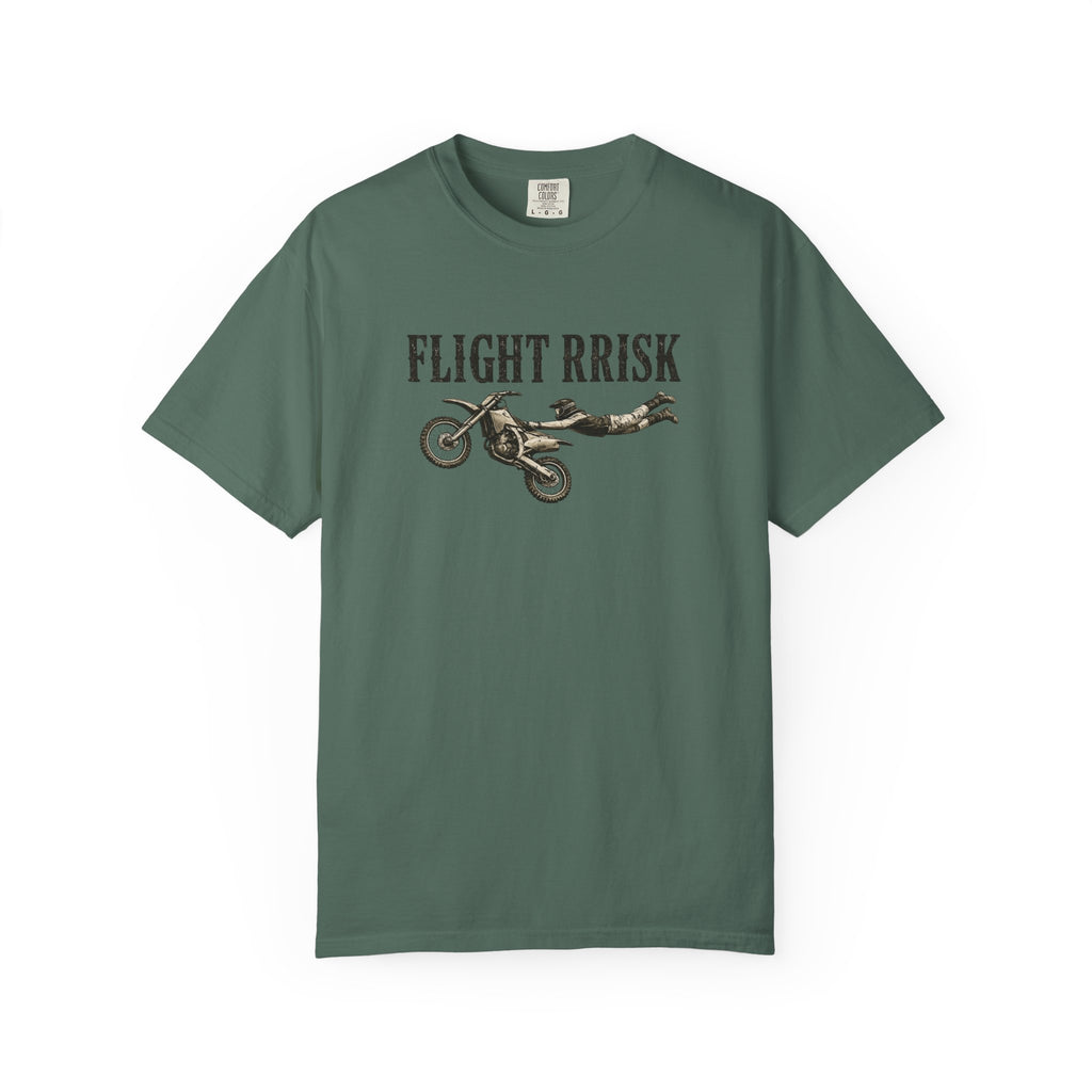 Flight Risk Motorcycle T-Shirt — Stunt Rider Graphic Tee