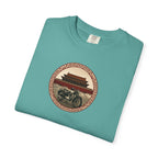 Vintage Camera & Pagoda T-Shirt — Retro Travel Photography Tee