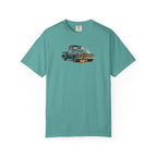 Vintage Pickup Truck & Guitar T-Shirt — Retro Americana Tee for Musicians & Classic Car Fans