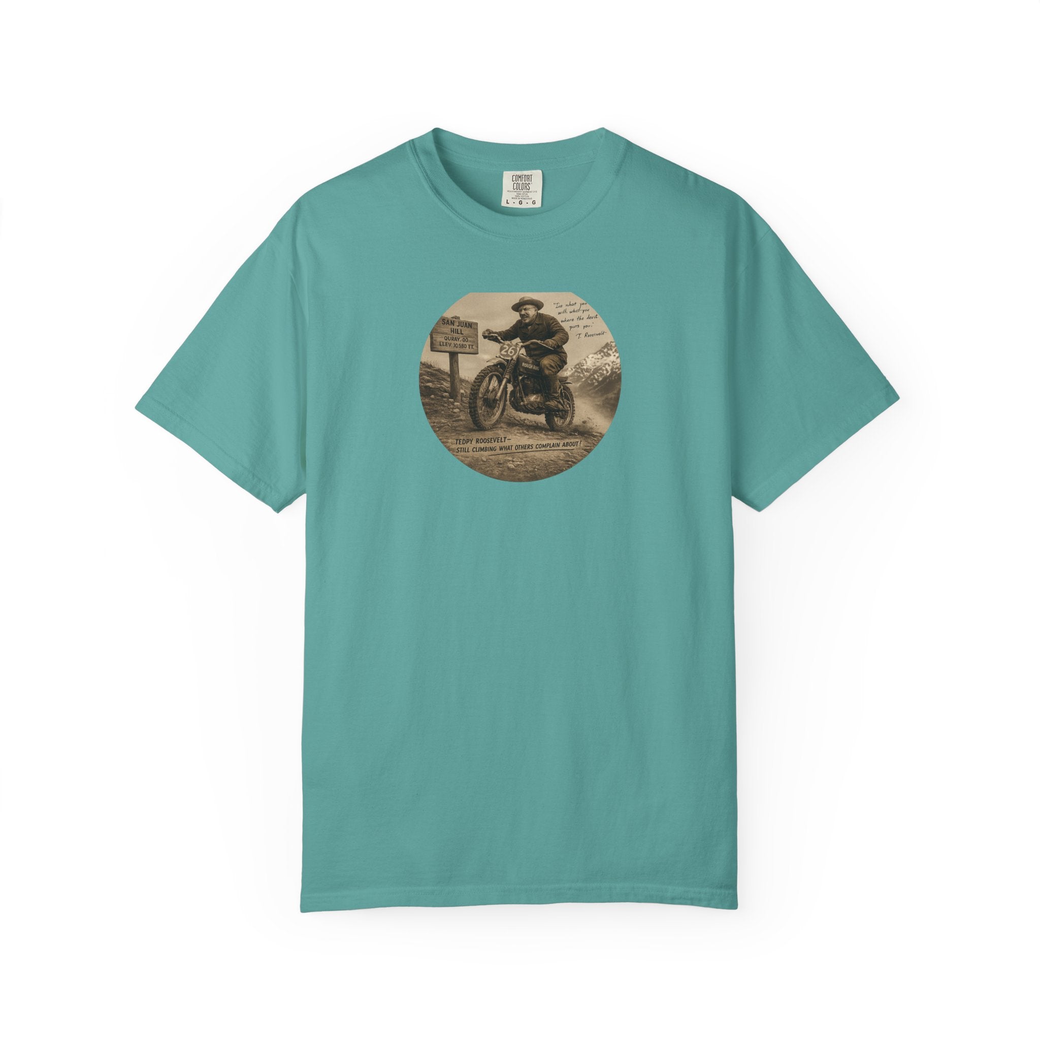 Vintage Motorcycle Tee — 'The Swiss Alps' Retro Rider Graphic T-Shirt