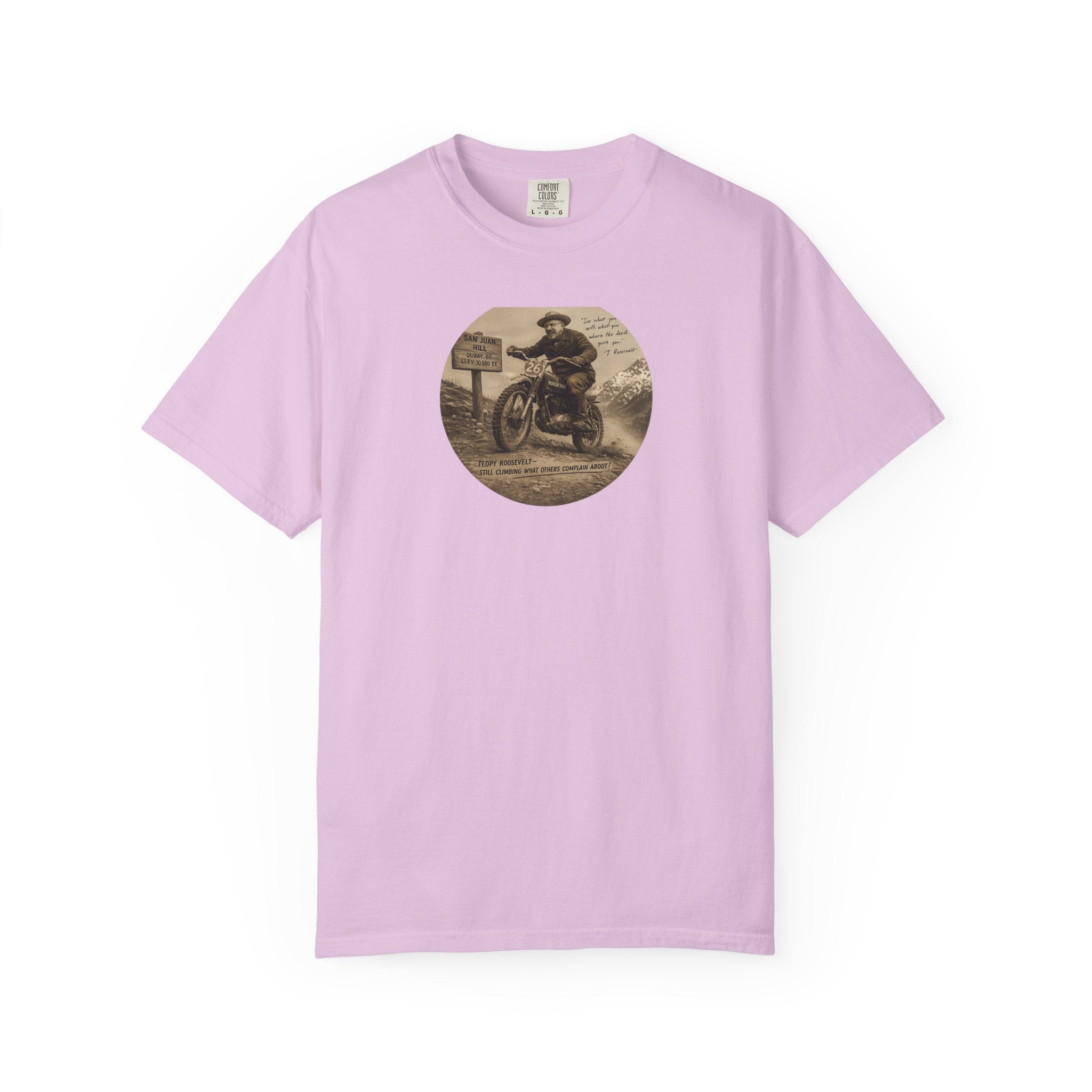 Vintage Motorcycle Tee — 'The Swiss Alps' Retro Rider Graphic T-Shirt