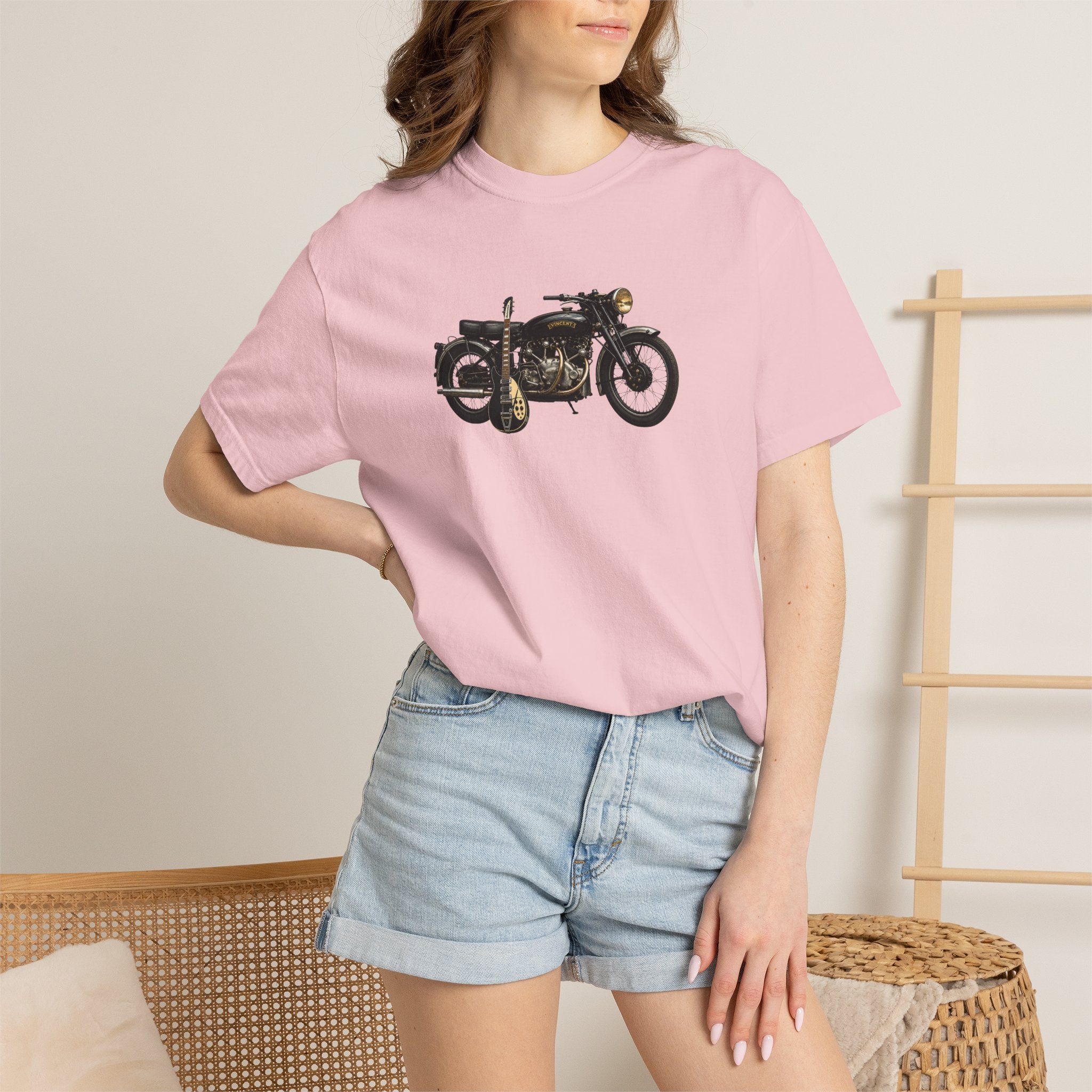 Vintage Motorcycle T-Shirt — Retro Classic Bike Graphic Tee