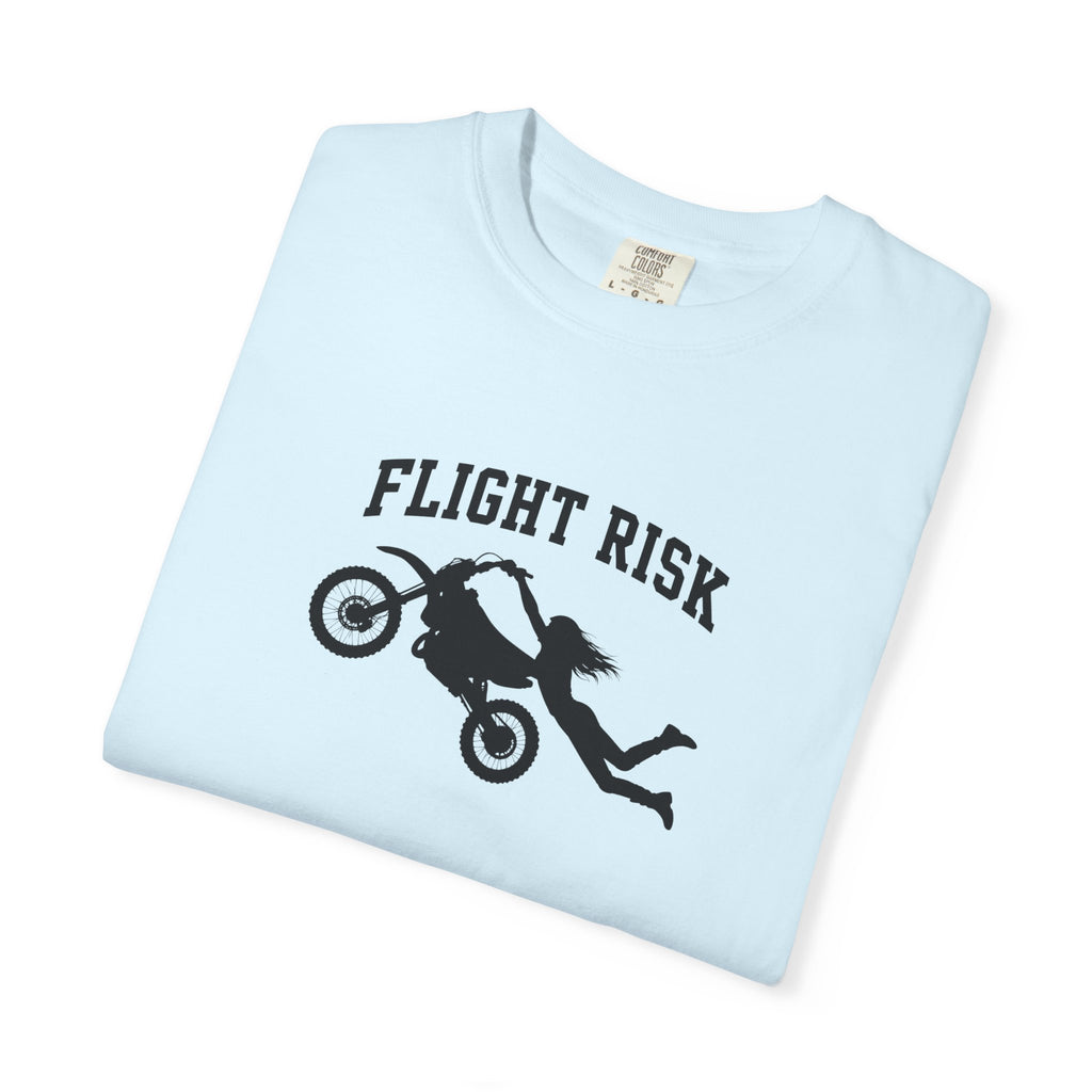 Flight Risk Motorcycle T-Shirt — Stunt Rider Graphic Tee