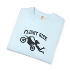Flight Risk Motorcycle T-Shirt — Stunt Rider Graphic Tee