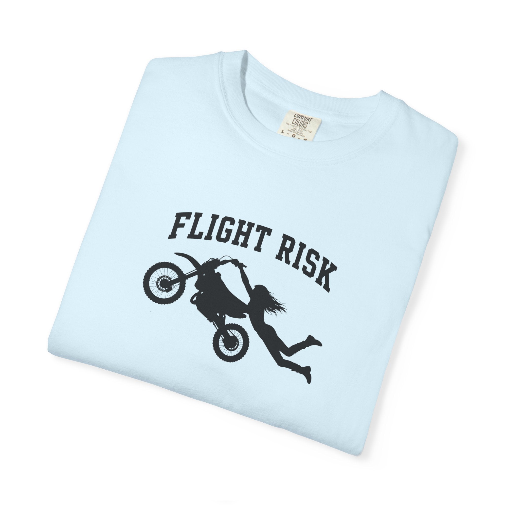 Flight Risk Motorcycle T-Shirt — Stunt Rider Graphic Tee