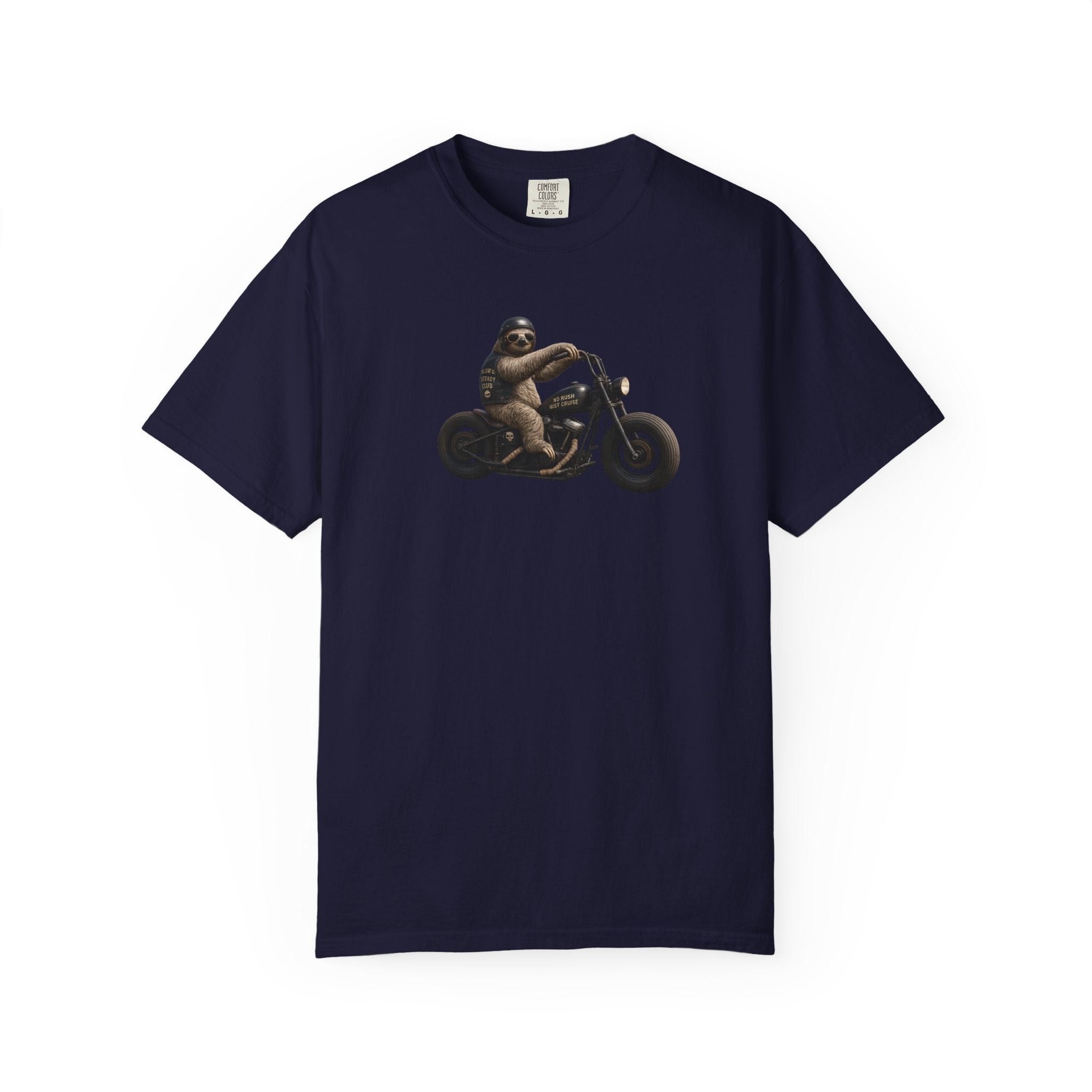 Motorcycle Sloth T-Shirt — Funny Biker Animal Tee