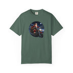 Santa on Motorcycle T-Shirt — Christmas Biker Holiday Tee
