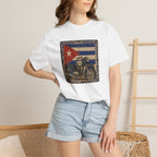 Cuban Flag Vintage Motorcycle T-Shirt