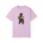Motorcycle Cat T-Shirt — Retro Cat on Dirt Bike Graphic Tee