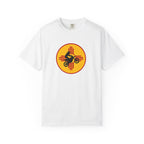 Sunset Motorcycle T-Shirt — Retro Bike Silhouette Tee