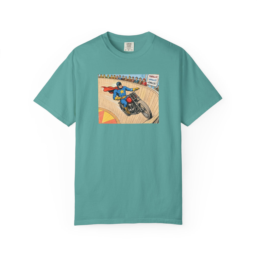 Motorcycle Racer Vintage Comic T-Shirt