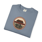 Vintage Camera & Pagoda T-Shirt — Retro Travel Photography Tee