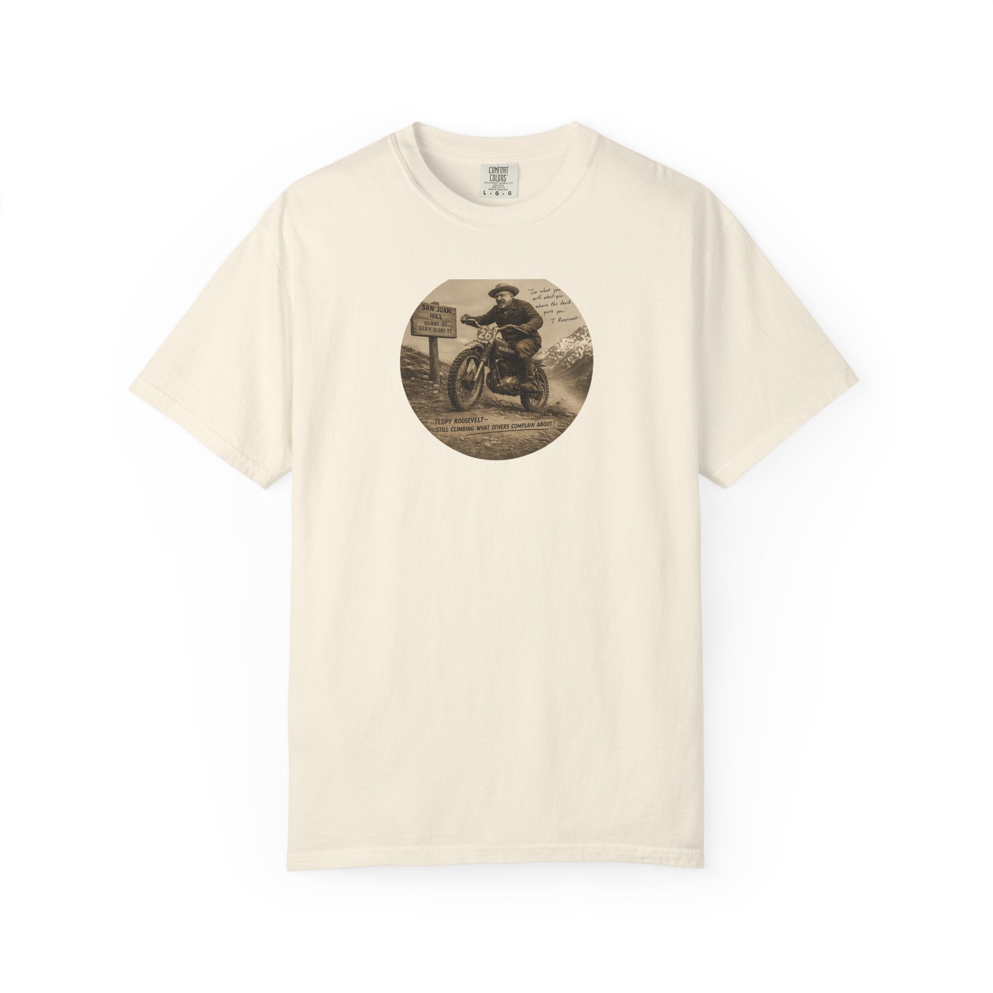 Vintage Motorcycle Tee — 'The Swiss Alps' Retro Rider Graphic T-Shirt