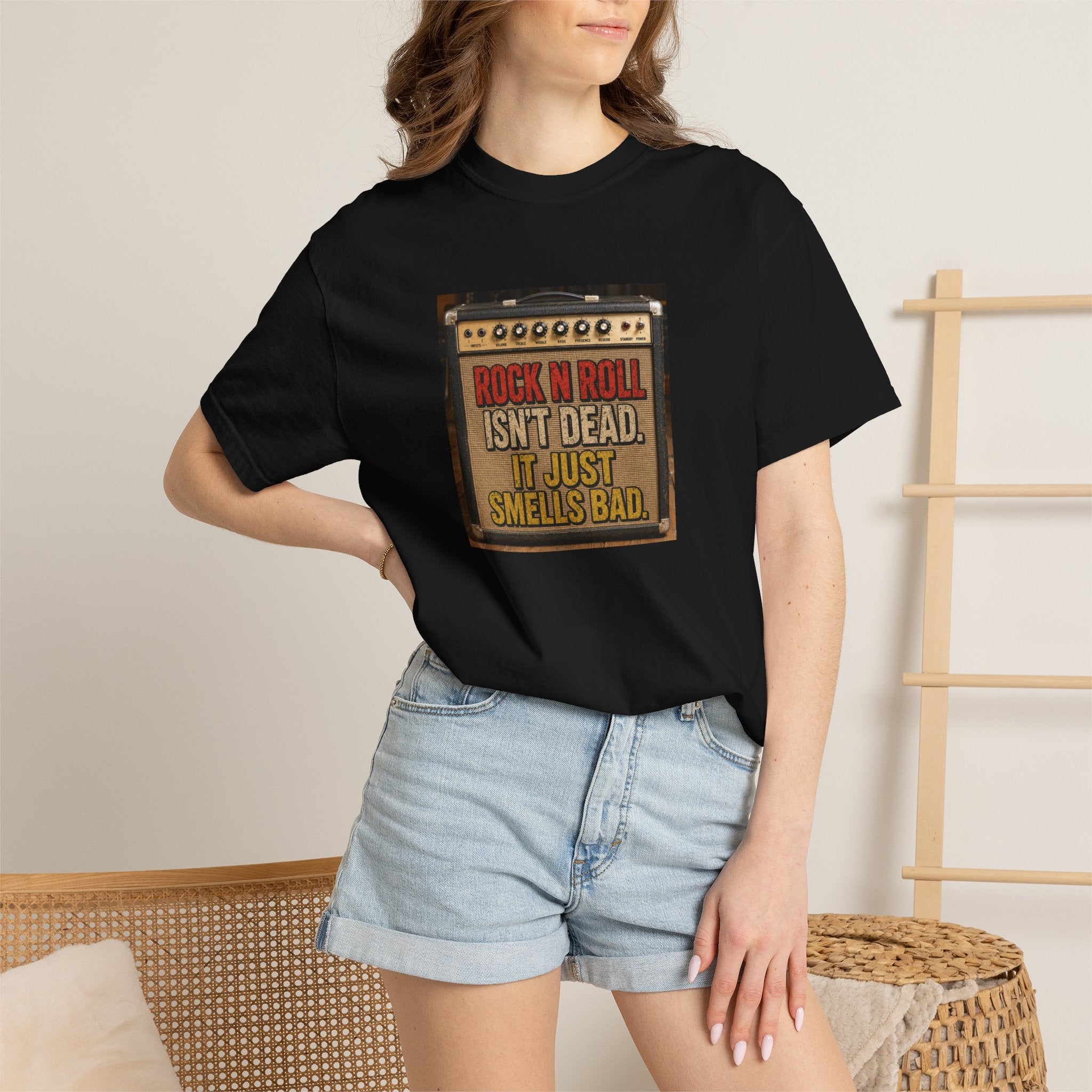 Rock 'N' Roll Isn't Dead T-Shirt — Vintage Amp Graphic Tee