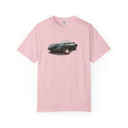 Classic Sports Car Tee — Vintage Jaguar with Guitar Graphic
