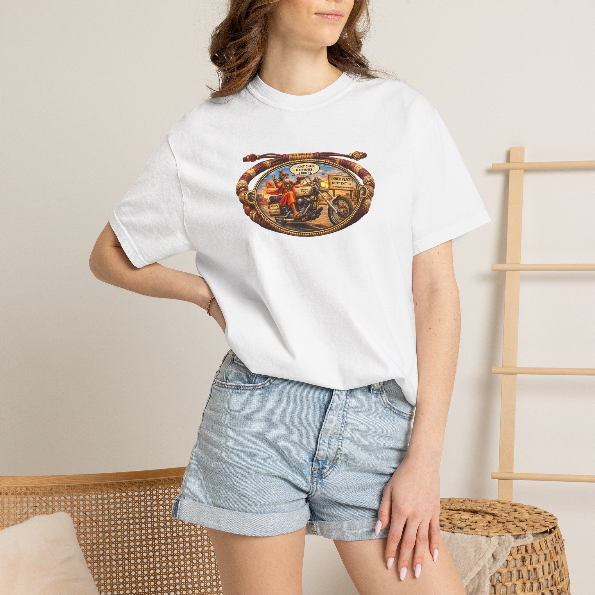 Vintage British Motorcycle T-Shirt — Union Jack Cafe Racer Graphic