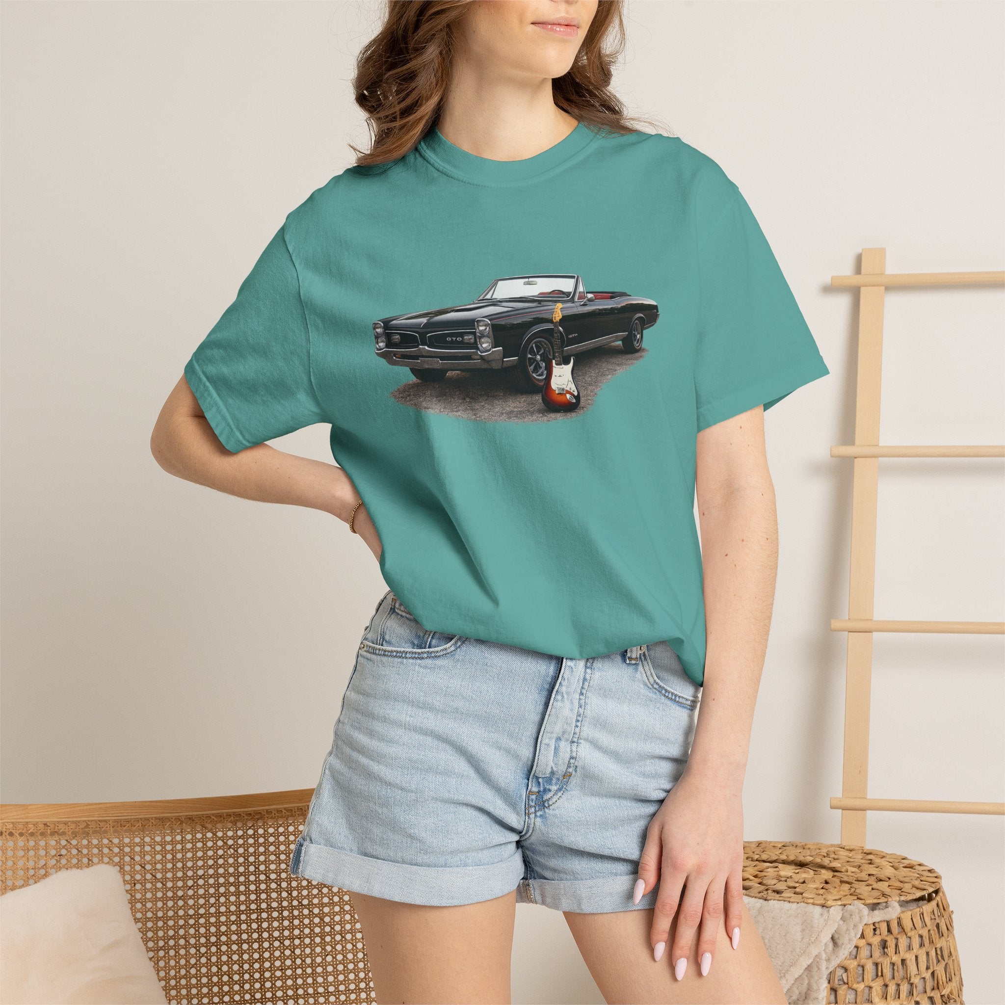 Classic Convertible Car T-Shirt — Retro Muscle Car Graphic Tee