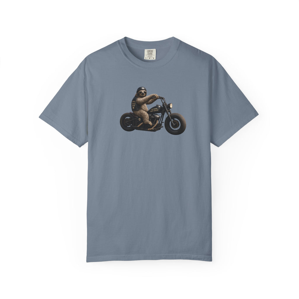Motorcycle Sloth T-Shirt — Funny Biker Animal Tee