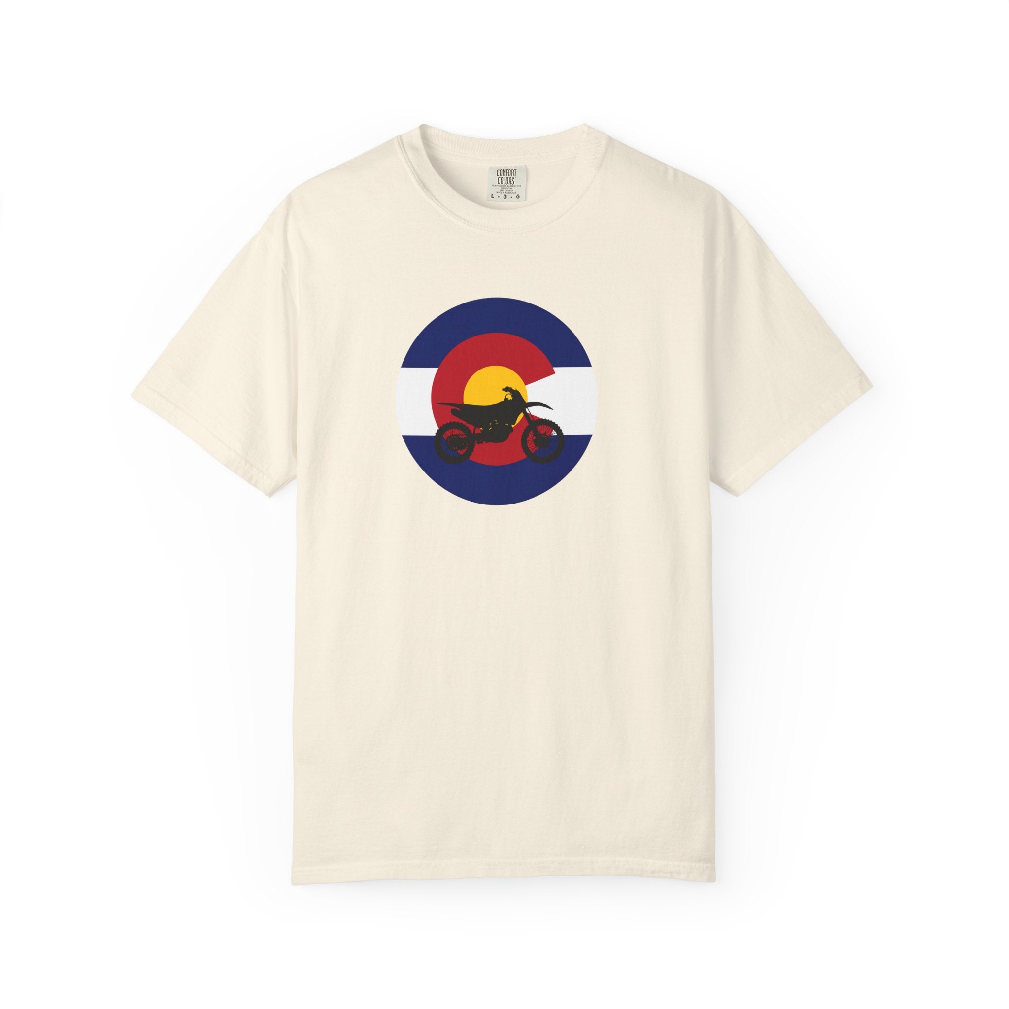 Copy of Motorcycle Sunset T-Shirt — Retro Colorado Circle Rider Tee