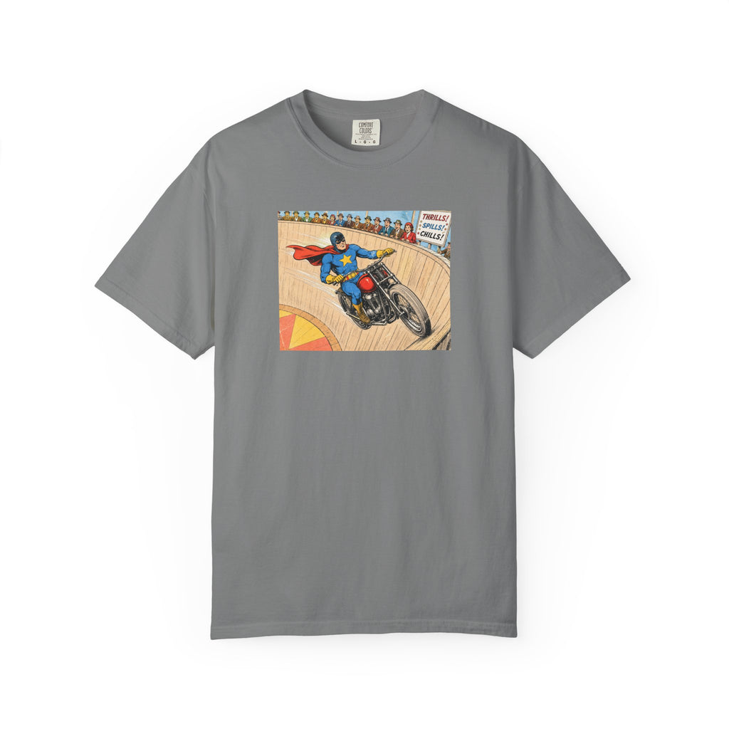 Motorcycle Racer Vintage Comic T-Shirt