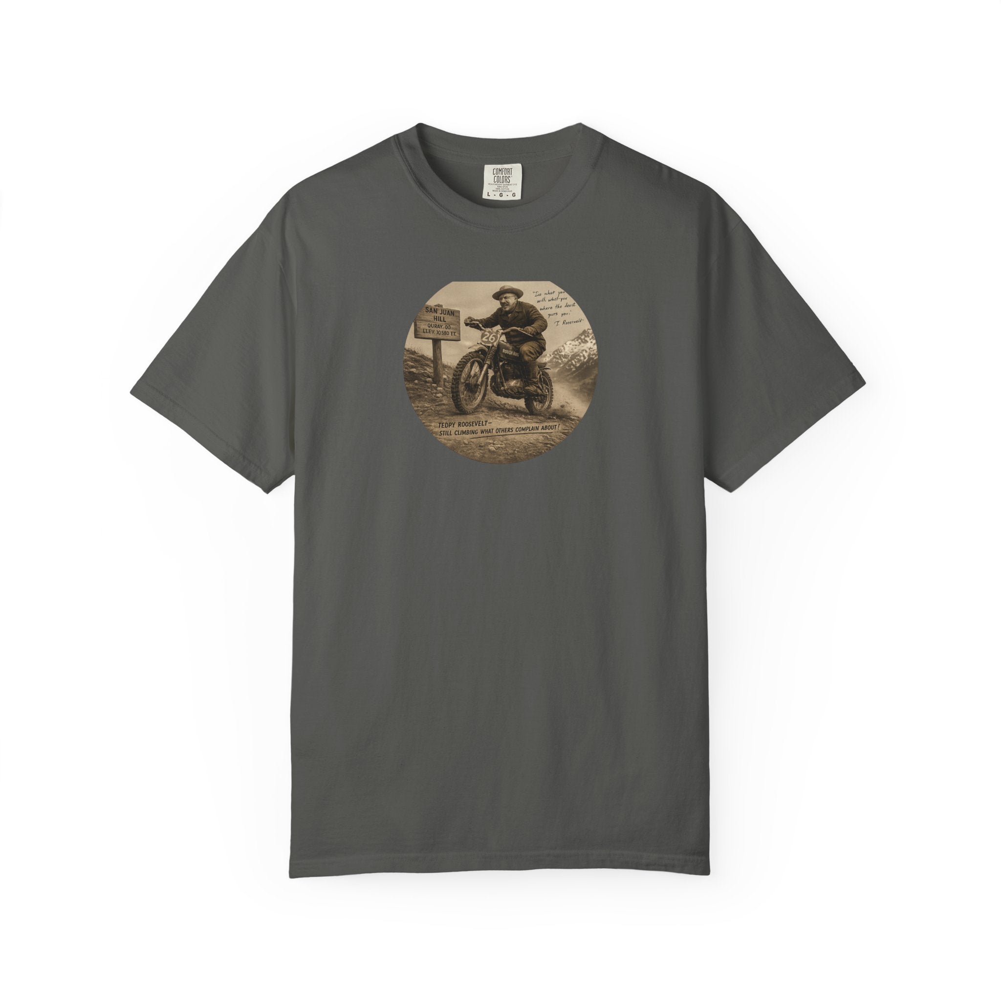 Vintage Motorcycle Tee — 'The Swiss Alps' Retro Rider Graphic T-Shirt