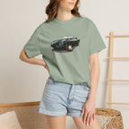 Classic Sports Car Tee — Vintage Jaguar with Guitar Graphic