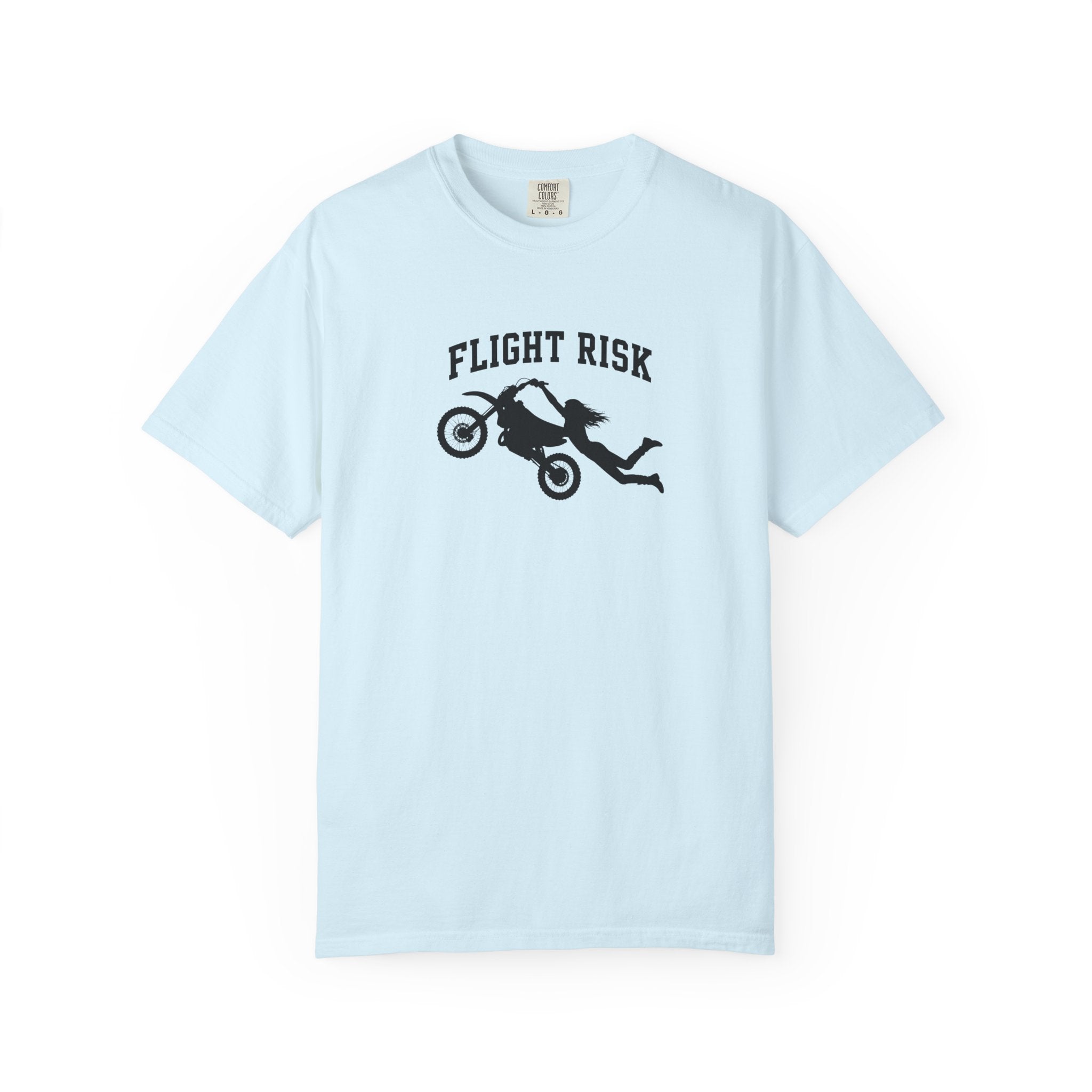 Flight Risk Motorcycle T-Shirt — Stunt Rider Graphic Tee