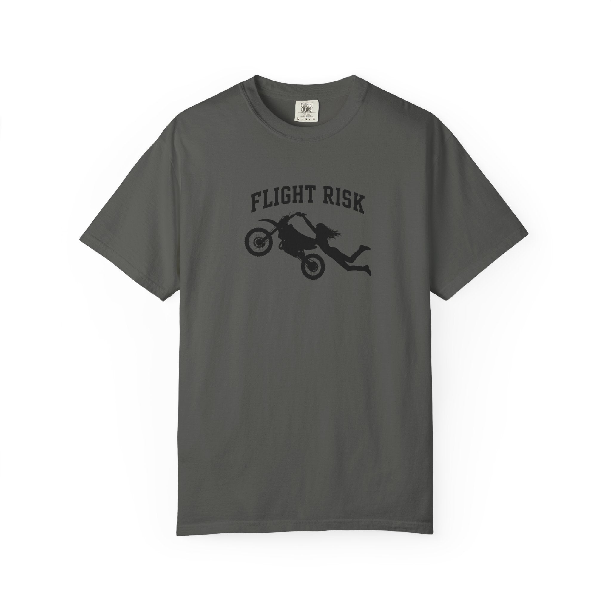 Flight Risk Motorcycle T-Shirt — Stunt Rider Graphic Tee
