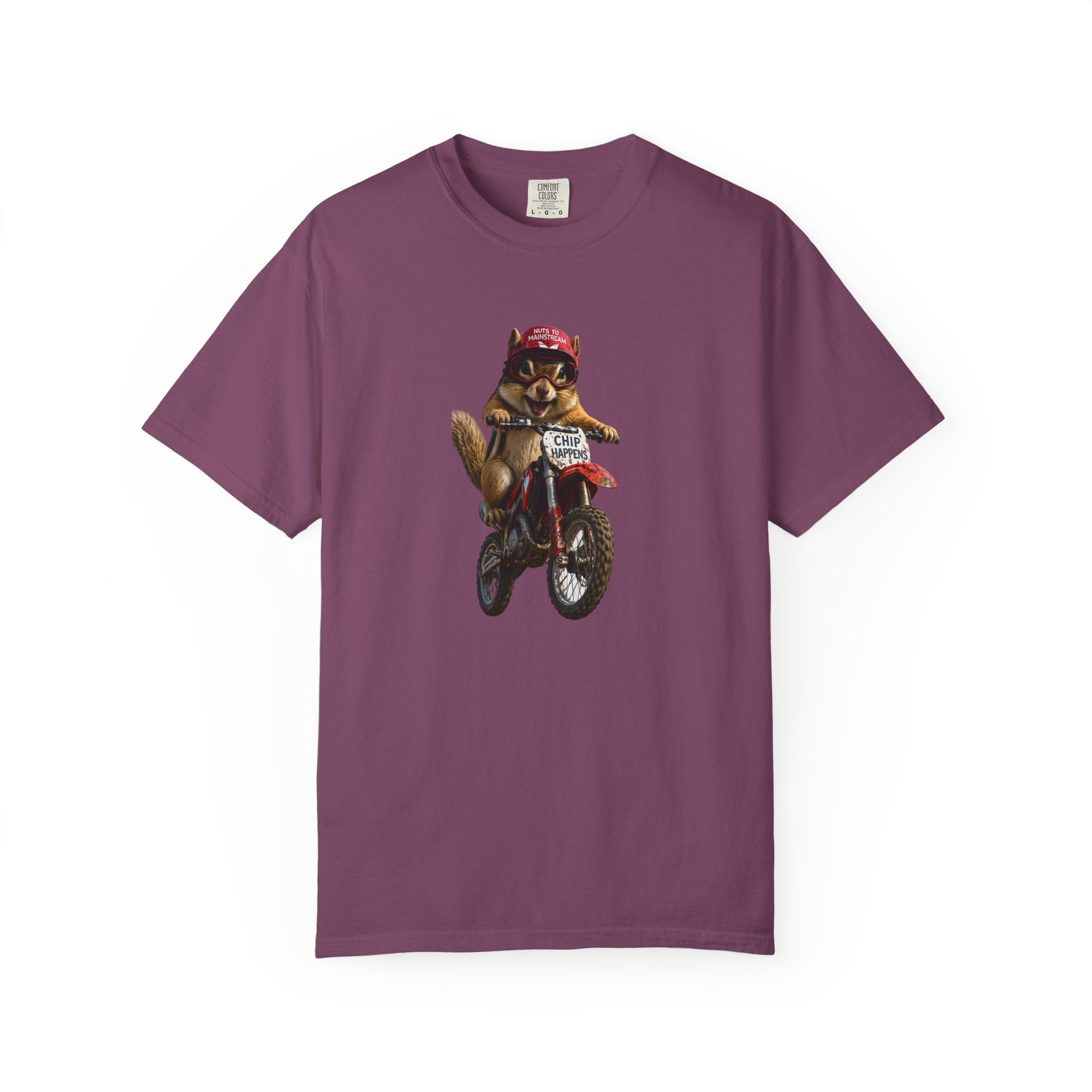 Motorcycle Cat T-Shirt — Retro Cat on Dirt Bike Graphic Tee