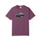 Classic Sports Car Tee — Vintage Jaguar with Guitar Graphic