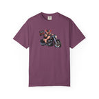 Biker Pig Motorcycle T-Shirt — "Live to Eat, Love to Ride" Retro Graphic Tee
