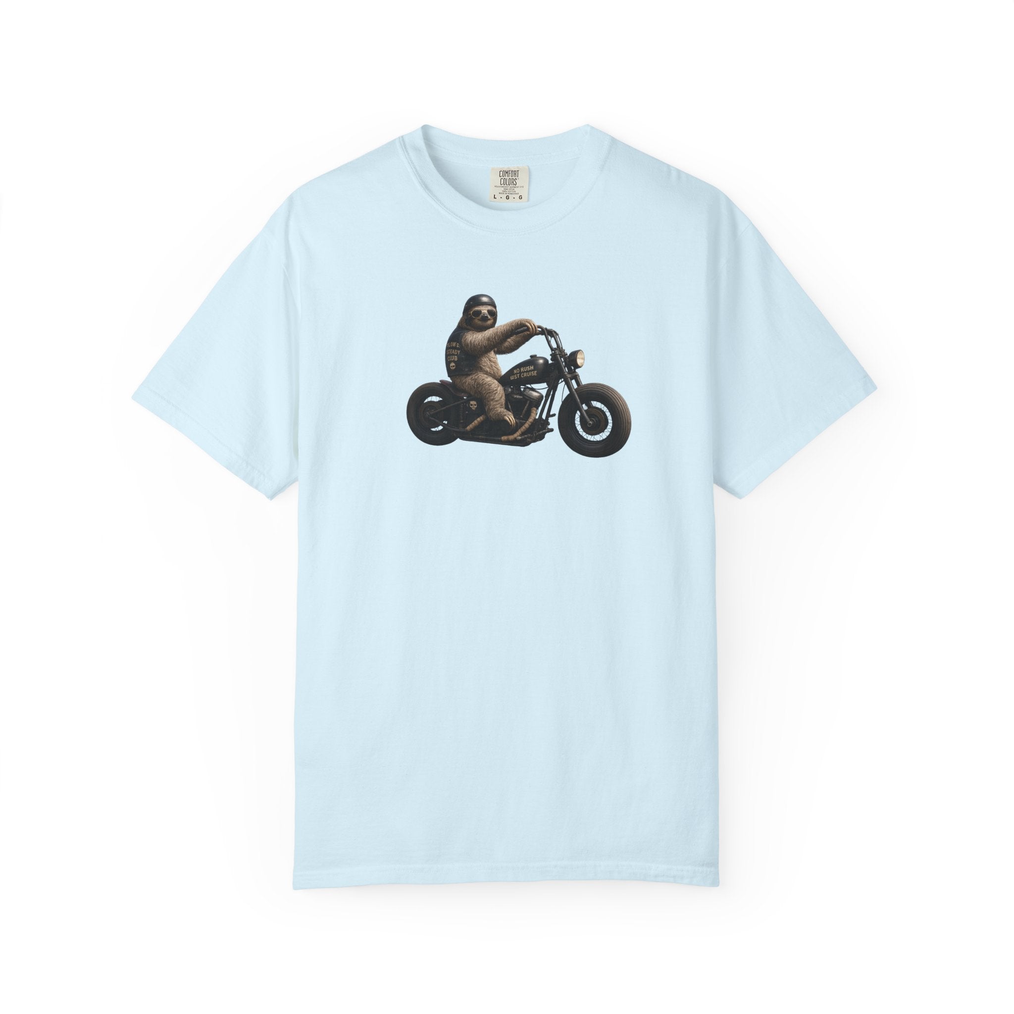 Motorcycle Sloth T-Shirt — Funny Biker Animal Tee