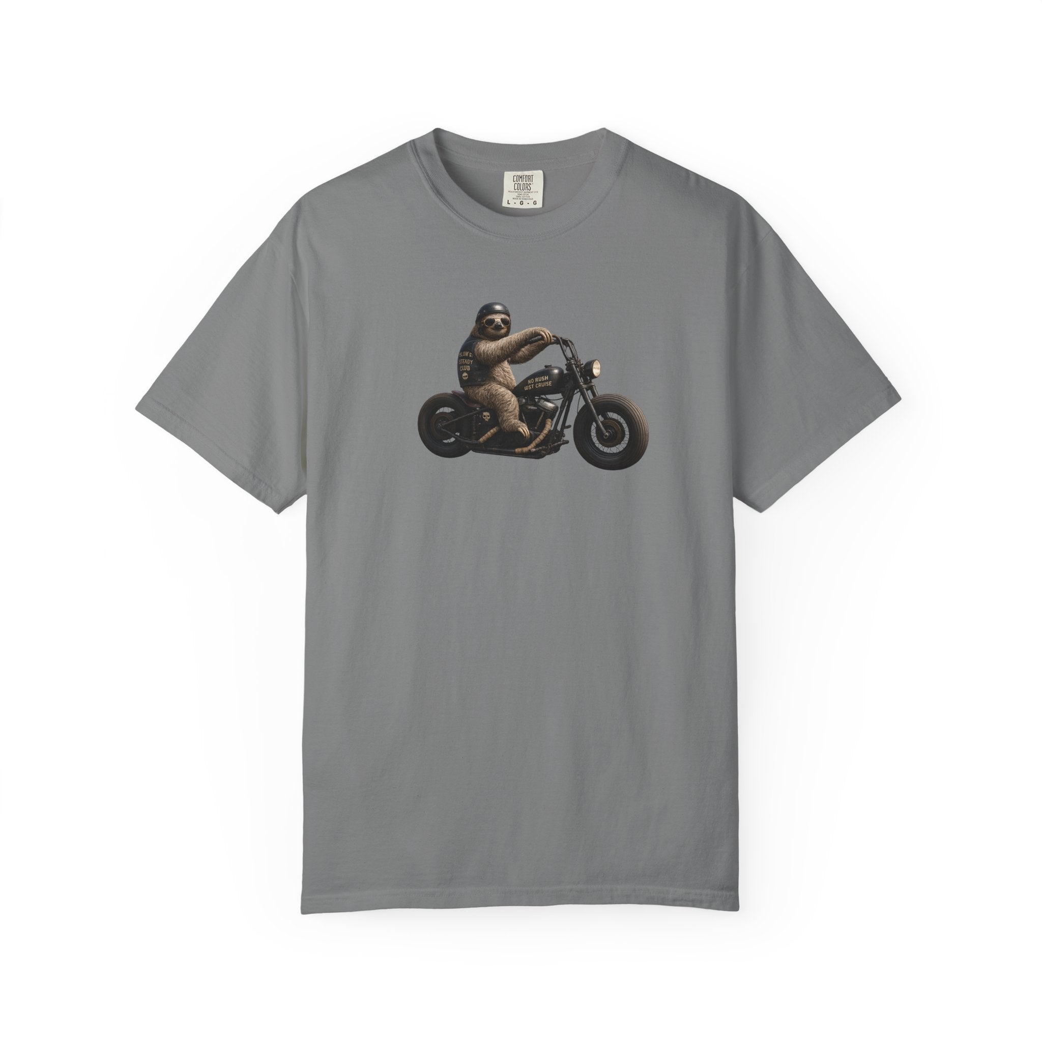 Motorcycle Sloth T-Shirt — Funny Biker Animal Tee