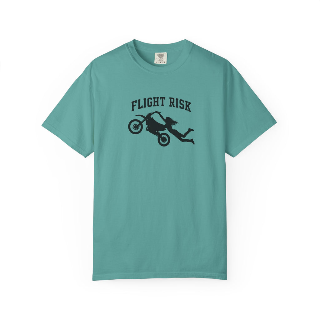 Flight Risk Motorcycle T-Shirt — Stunt Rider Graphic Tee