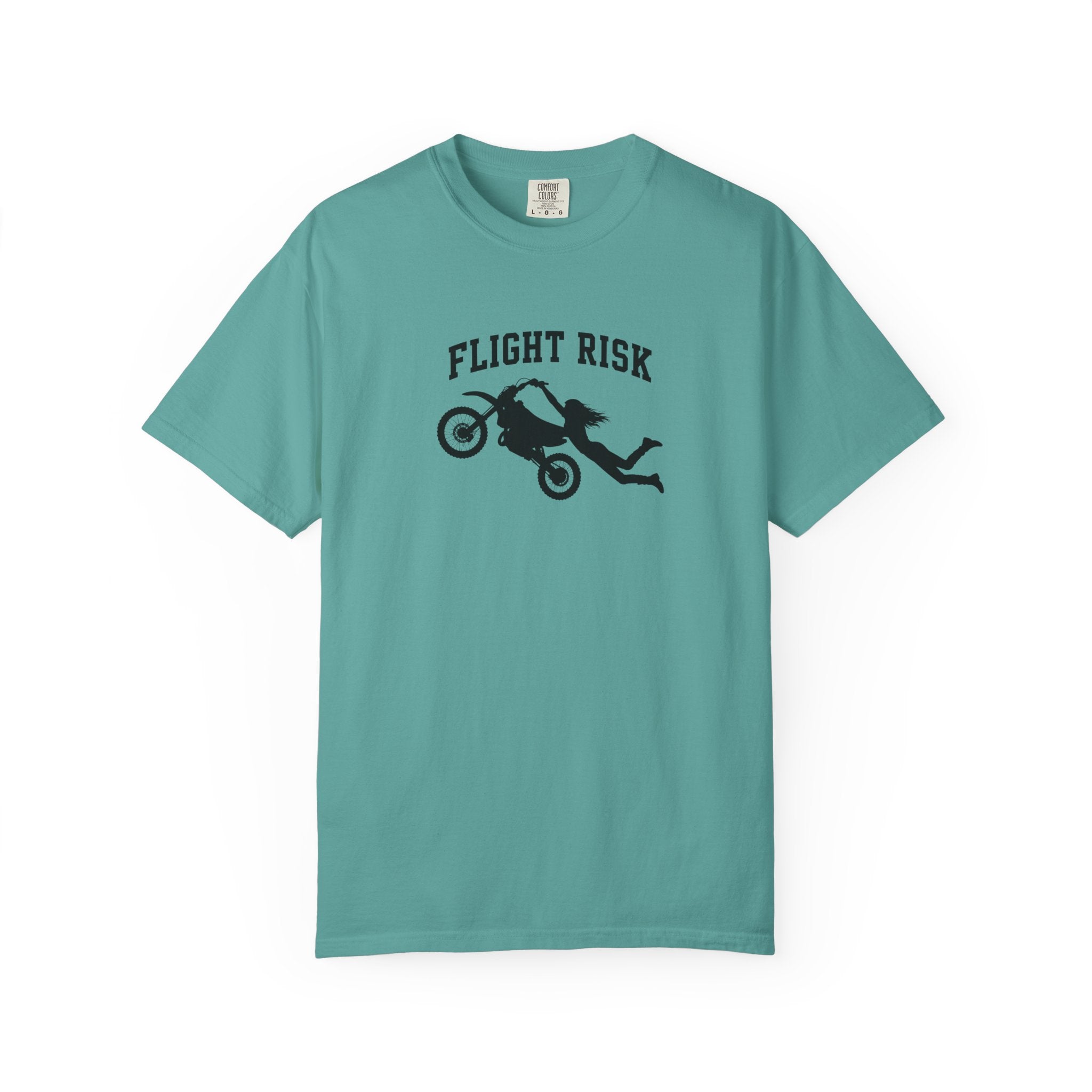 Flight Risk Motorcycle T-Shirt — Stunt Rider Graphic Tee