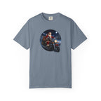 Santa on Motorcycle T-Shirt — Christmas Biker Holiday Tee