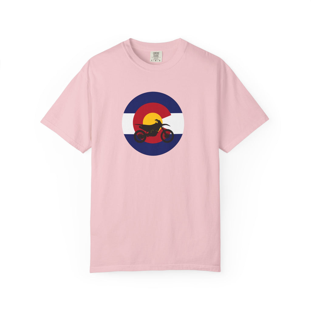 Copy of Motorcycle Sunset T-Shirt — Retro Colorado Circle Rider Tee