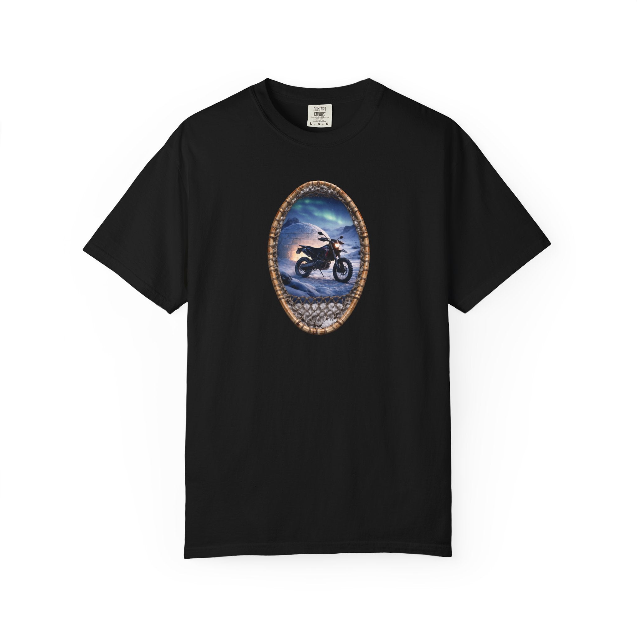 Copy of Motorcycle Night Ride T-Shirt — Framed Rider Graphic Tee