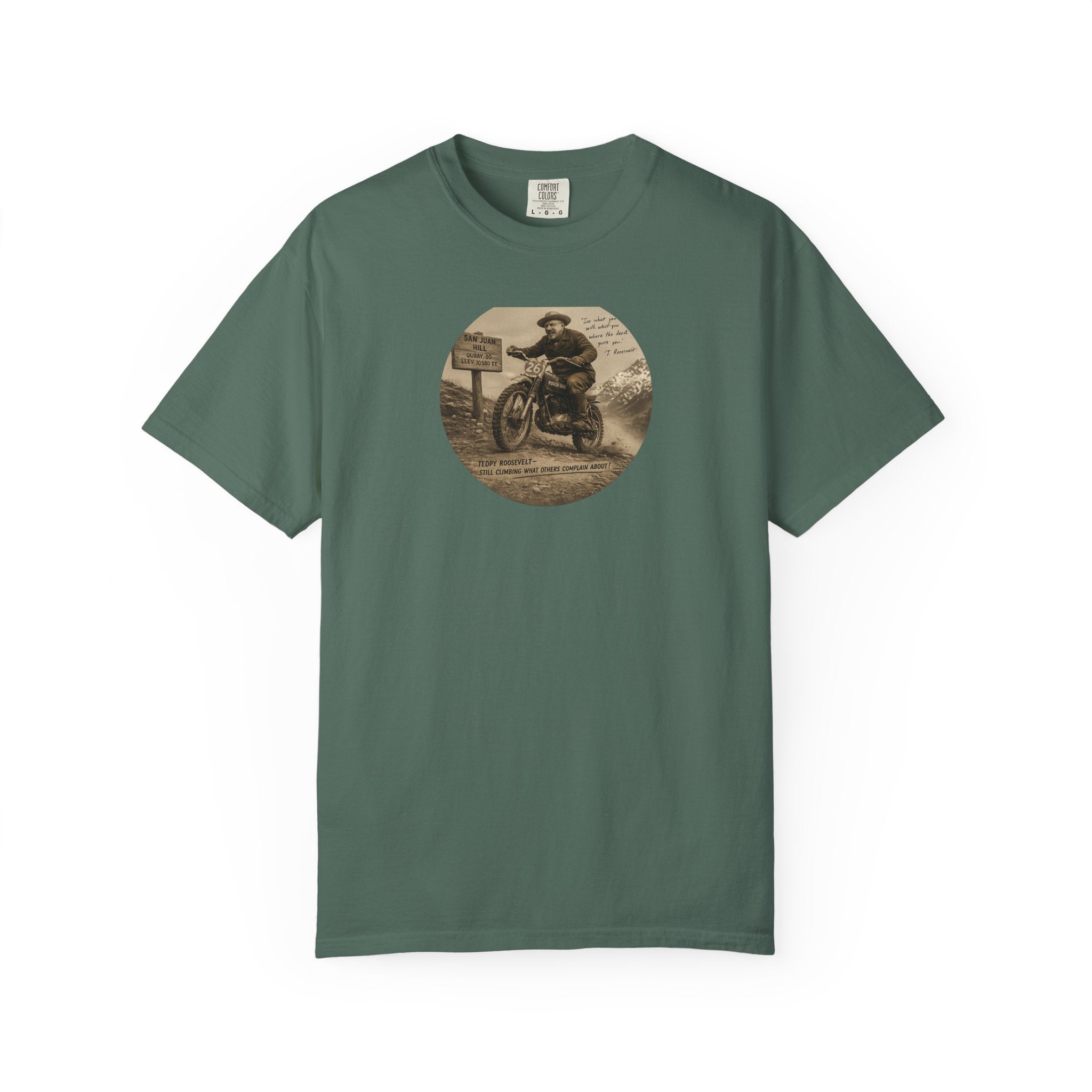 Vintage Motorcycle Tee — 'The Swiss Alps' Retro Rider Graphic T-Shirt