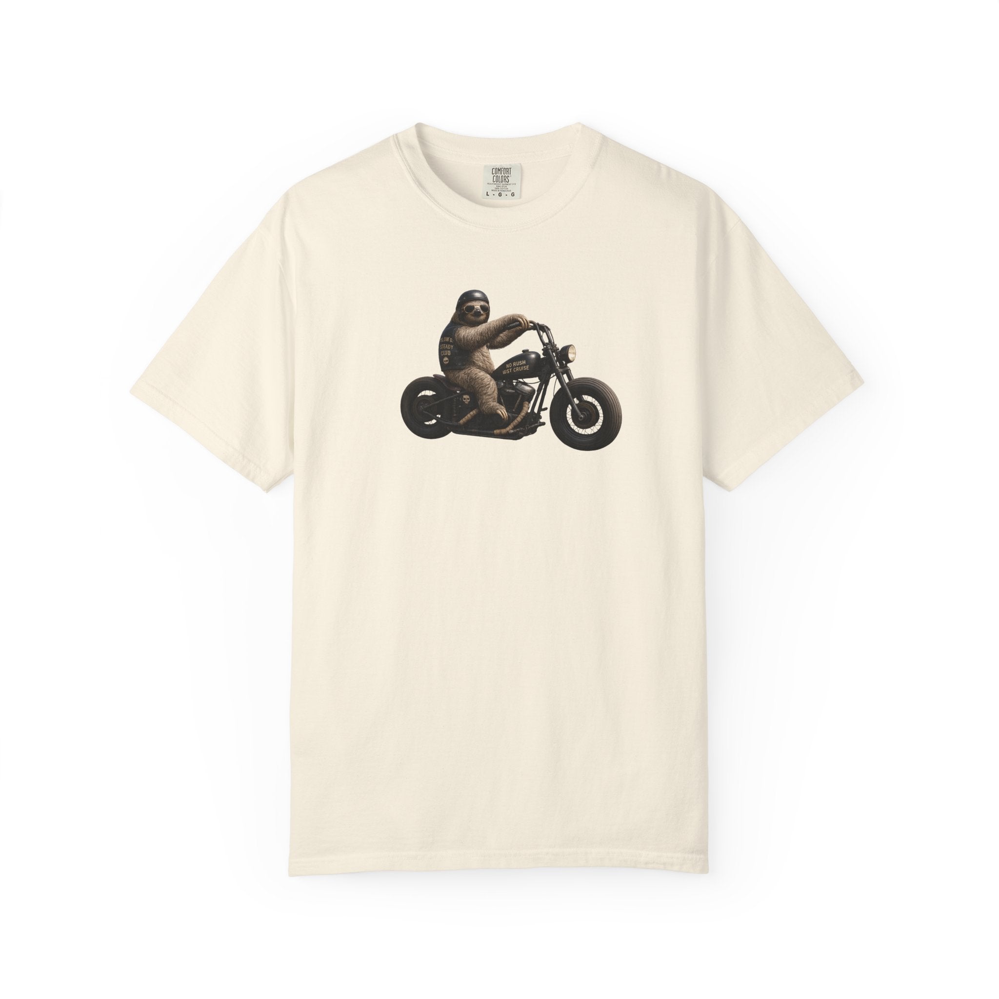 Motorcycle Sloth T-Shirt — Funny Biker Animal Tee