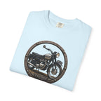 Classic Triumph Motorcycle T-Shirt — Vintage British Flag Ride Tee