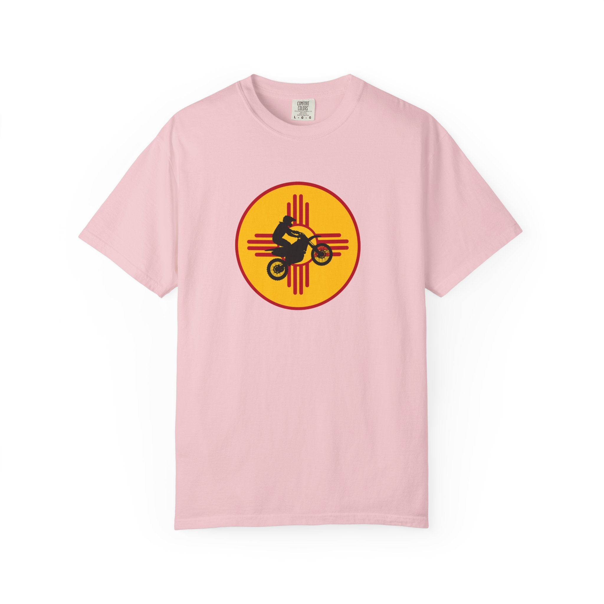 Sunset Motorcycle T-Shirt — Retro Bike Silhouette Tee